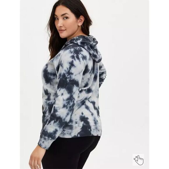 Torrid plus size 6x guns & roses tie die marbled rock band hooded sweatshirt - Picture 3 of 9